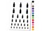 Wine Bottle Solid Temporary Tattoo Water Resistant Fake Body Art Set Collection